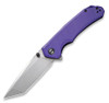 CIVIVI Brazen Folding Knife (C2023A)- 3.46" Stonewashed D2 Tanto Blade, Purple G-10 Handles