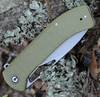 CIVIVI Riffle Folding Knife (C2024B)- 3.46" Stonewashed 14C28N Drop Point Blade, Olive Micarta Handle