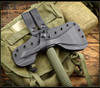 American Tomahawk Model 1 ATC-NYLON1-BLKGRN, 8" 1060 Black Drop-Forged Carbon Head, 14.12" Overall Length , OD Green Cerakote Handle with Black Kydex Sheath