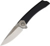 BRS - Bladerunners Systems Khopesh Flipper 010F, 4" Bohler M390 Stonewash Plain Blade,  Black G-10 Handle