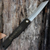 Higonokami Folder 3 in. traditional Japanese style triple layered SK steel blade, Black Stainless Steel Handles