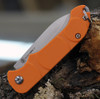 Ontario Knife Co. Traveler 8901, 2.25" Stainless Steel Satin Plain Blade, Orange Plastic Handle