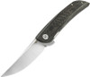 Bestech Knives Swift Linerlock G30B1, 3.5" D2 Satin  Plain Blade, Black Micarta Handle