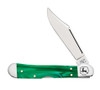 Case Mini Copperlock 15774 John Deere Smooth Green Pearl Kirinite Handle (101749L SS)