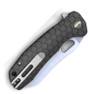 Honey Badger Knives Large D2 Warncleaver Flipper HB1104, 3.63" D2 Satin Warncleaver Plain Blade, Black FRN Handle