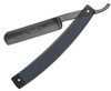 Timor Straight Razor 390, Smoke-Transpaernt Acrylic Handle, Black Carbon Steel 5/8