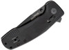 SOG SOG-Tac XR Folding Knife 12-38-01-57, 3.39" D2 Black Drop Point Plain Blade, Black G-10 Handle