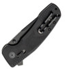 SOG SOG-Tac XR Folding Knife 12-38-03-57, 3.39" D2 Black Drop Point Combo Blade, Black G-10 Handle