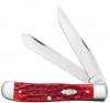 Case Trapper w/Pocket Clip 31957 Dark Red Bone CV (6254C CV)