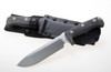 LionSTEEL M7 MS Fixed Blade, 7" Satin Sleipner Steel Plain Blade, Black Micarta Handle, Black Kydex Sheath