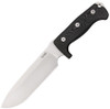 LionSTEEL M7 MS Fixed Blade, 7" Satin Sleipner Steel Plain Blade, Black Micarta Handle, Black Kydex Sheath