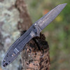 Kershaw Random Leek Assisted Opening Knife (1660RBW)- 3.00" Blackwashed 14C28N Reverse Tanto Blade, Blackwashed 410 Handle