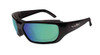 Wiley X Rout Polarized Emerald Mirror Lens Gloss Black Frame