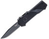 Hogue SIG Sauer Compound Tactical OTF 36032, 3.5" S30V Gray Cerakote Finish Clip Point Plain Blade, Solid Black G-10 Handle