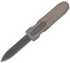 SOG Pentagon Flat Dark Earth OTF Automatic Knife 15-61-02-57, 3.75" S35VN Black Titanium Nitride Dagger Blade, Flat Dark Earth Aluminum Handle