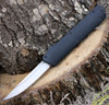 Boker Plus Kwaiken OTF (06EX551) 3.19" D2 Satin Drop Point Plain Blade, Black Aluminum Handle