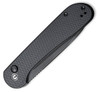 CIVIVI Elementum Button Lock Knife C2103A, 3.47" Sandvik 14C28N Black Stonewashed Blade, Black G-10 Handle