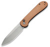 CIVIVI Button Lock Elementum Folding Knife (C2103D)- 3.47" Stonewashed 14C28N Drop Point Blade, Brown Micarta Handles