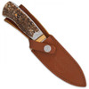 Hibben Special Edition Stag Chugach Hunter Knife GH5084GS, 4.5" 1.4116 German Steel  Upswept Plain Blade, Stag Handle