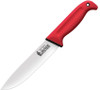 Cold Steel Slock Master (CS20VSTW) 6.5" 4116 SS Satin Drop Point Plain Blade, Red Kray-Ex Handle, Black Polymer Sheath