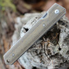 Boker Plus Kwaiken Mini 01BO267 in the closed position highlighting the ultra-slim 4.21-inch handle profile.