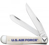 Case Trapper 32404 United States Air Force Embellished Smooth Natural Bone Handle (6254 SS)