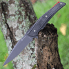 Maxace Knives Ranger MGR04, 3.86" XW42 Gray Plain Blade,Ash Black Micarta Handle