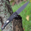 Maxace Knives Ranger MGR04, 3.86" XW42 Gray Plain Blade,Ash Black Micarta Handle