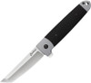 Cold Steel Oyabun 26T, 3.5" 4034SS Satin Tanto Blade, Black Checkered Kray-Ex Scales