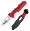 Cold Steel Click-N-Cut Slock Master Lockback CS-40AT, 2.5" 420J2 Interchangeable Blade, Red High Impact ABS Handle