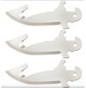 Cold Steel Click N Cut 3.5" 420J2 Steel Gut Hook Replacement Blades 3 Pack, CS-40AP3E