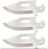Cold Steel Click N Cut 3.5" 420J2 Steel Bowie Replacement Blades 3 Pack, CS-40AP3D