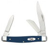 Case Medium Stockman 23614 Smooth Navy Blue Synthetic Handle (4344 SS)