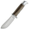 Buck Knives Skinner Pro (BU103GRS1) 4" CPM-S35VN Satin Drop Point Plain Blade, OD Green Canvas Micarta Handle, Black Leather Belt Sheath