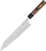 Spyderco Itamae Gyuto Chef's Knife K19GPBNBK, 10" SUS410 Satin Plain Blade, Burl G-10 Handle