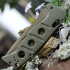 Benchmade 2750SFE-2 Auto Adamas, 3.78" CPM-CruWear Flat Earth Serrated Blade, Olive Drab G10 Handles