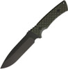 Spartan Blades Damysus Fixed Blade 3BKGR, 5.5" 1095 Cro-Van Black Plain Blade, Green Micarta Handle