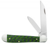 Case Copperhead 50713 Green & Black Carbon Fiber Weave Handle (10249W SS)