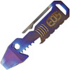 EOS TiShark Pocket Tool / Keychain - 4" Overall Titanium Body - Flame