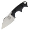Bastinelli Creations BB Drago Cutter V2 Fixed Blade, 2.00" N690 Stonewashed Blade, Black G-10 Handles, Kydex Sheath