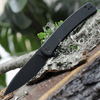 WE Knife Co. Upshot 2102B, 3.47" CPM-20CV Black Stonewashed Blade, Black Titanium Handle - Limited Edition