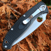 Spyderco Resilience Lightweight C142PBK, 4.20" 8Cr13MoV Satin Plain Blade, Black FRN handle