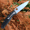 Spyderco Resilience Lightweight C142PBK, 4.20" 8Cr13MoV Satin Plain Blade, Black FRN handle
