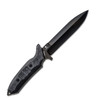 Viper Knives Fearless Fixed Blade VT4020FC, 6.0" Sleipner Black Single Edge Dagger, Carbon Fiber Handles, Kydex Sheath