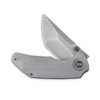 WE Knife Co. Thug 2103B, 2.69" CPM-20CV Gray Hand Rubbed Compound Tanto Blade, Gray Titanium Handle