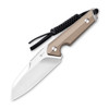 CIVIVI Kepler Fixed Blade (C2109C)- 4.48" Satin 9CR18Mov Wharncliffe Blade, Tan G-10 Handle