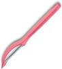 Victorinox Swiss Classic Peeler, Stainless Steel Satin Plain Blade, Pink Polypropylene Handles