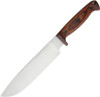 Ontario Knife Co. Bushcraft Woodsman Knife 8697, 9" Alloy Carbon Steel Plain Blade, Walnut Wood Handle