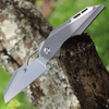 Kansept Knives Genesis K1010A1, 3.62" CPM-S35VN Satin Plain Blade, Titanium Handle