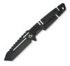 Mantis Chaos Combat MTF4HC, 3.5" 420HC Black Tanto Blade, Black G-10 Handles